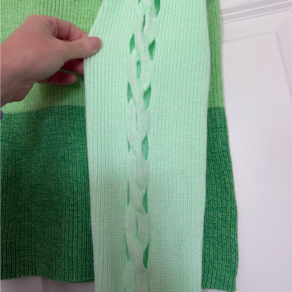 Lilly Pulitzer Cortina sweater in Agave Green Marled Ombré size L - Picture 5 of 10